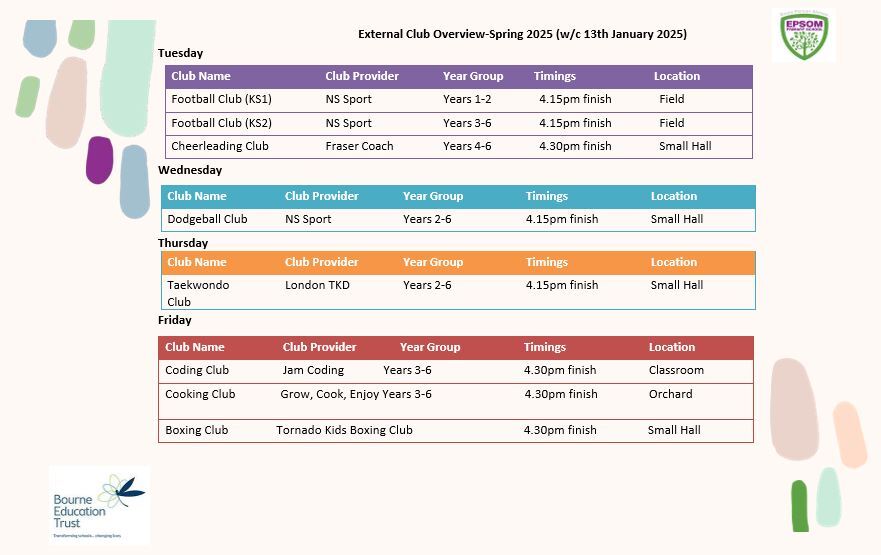 Spring 2025 1 External Club Timetable (1)